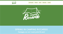 Desktop Screenshot of campingriccardo.it